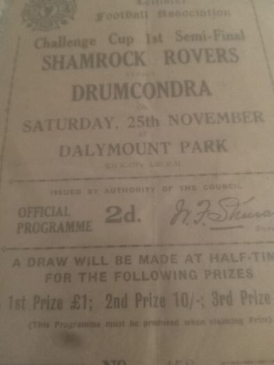 league of Ireland Programmes