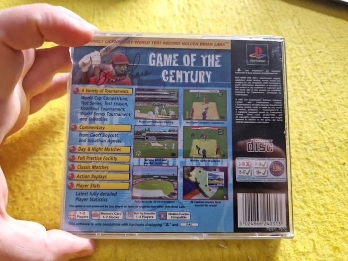 Brian Lara Cricket PlayStation1 Ps1 PlayStation2 Ps2 games Original