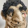 John Hughes Grogg The Old Timer 1990 Ireland Rugby Ceramic Figurine Signed Rare Image 5