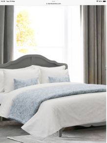 Paul Costello double bed  throw , 2 pillows , new . 100 %cotton