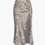 side slit leopard midi skirt Image 3