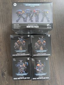 Warhammer 40k Joytoy 1/18 scale Marine Space Wolves Battle Hunter Pack Action figures