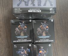 Warhammer 40k Joytoy 1/18 scale Marine Space Wolves Battle Hunter Pack Action figures