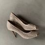 Ladies Nude Peep Toe Shoe - Brand New Image 2