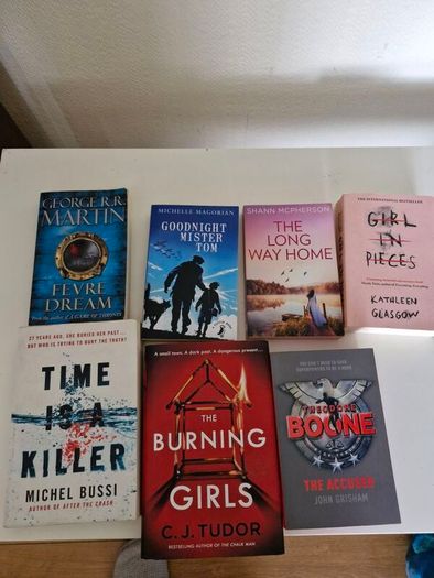 coffee table, books