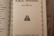 Teach Yourself Public Speaking. By Peter Westlands. 1955. Hardback In Good Condition.  See Photos For Same.