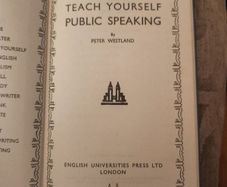 Teach Yourself Public Speaking. By Peter Westlands. 1955. Hardback In Good Condition.  See Photos For Same.