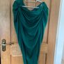 Emerald green satin skirt size xxl Image 6