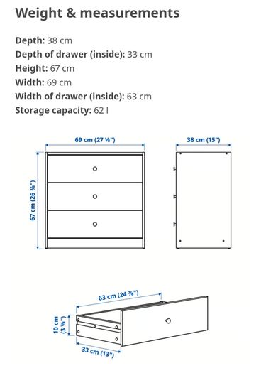 Chest of Drawers - IKEA hack marble effect