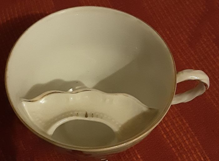 vintage moustache cup