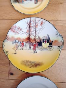 Royal Doulton Fox Hunting  John Peel Bread/side  Plate + Serving Plate