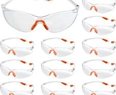 Clear Safety Glasses,Eye Protection Glasses, Work Glasses Safety, Lab Goggles, Protective Glasses, Eye Protection, Safety Glasses,for Work, Construction, Laboratory,Anti Dust,Chemistry