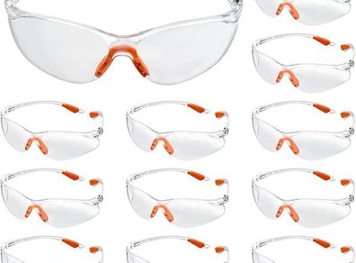 Clear Safety Glasses,Eye Protection Glasses, Work Glasses Safety, Lab Goggles, Protective Glasses, Eye Protection, Safety Glasses,for Work, Construction, Laboratory,Anti Dust,Chemistry