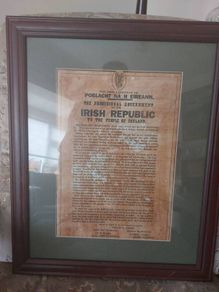 Proclamation of Poblacht Na Eireann print