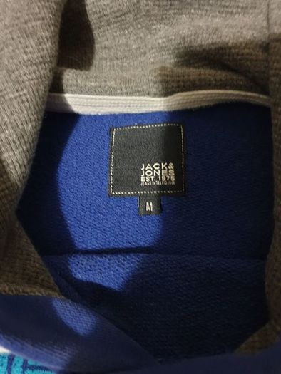 jack & jones blue medium large hoodie