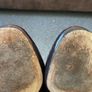 Barker Harvard Penny Loafers UK 10 G Burgundy Croc Embossed Leather Made in England Image 5
