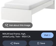 ikea single malm  bed free