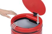 Automatic Sensor Dustbin 70 L Carbon Steel Red