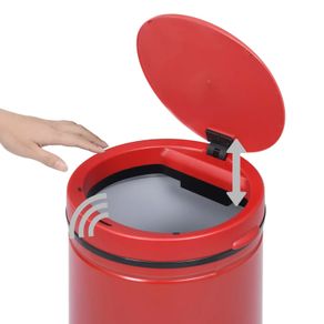 Automatic Sensor Dustbin 70 L Carbon Steel Red