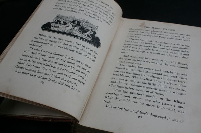 Stories for Little Children // 1920 Hardback // The Kindergarten Children's Hour // Children's Stories and Poems , Songs, plays, Vol 1