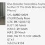 One shoulder pleated dress Image 2