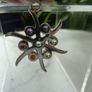 925 Silver Chakra Style 7 Stone Starburst Pendant Amethyst, Garnet, Peridot, Topaz etc. Image 6
