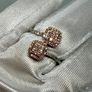 Gold 9K Rose Gold SGL Certified Natural Pink Diamond & White Diamond Image 9