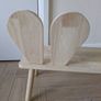Toddler/Kids Bunny Bench - Pine Wood Image 3