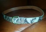 Animal skin imitation belt size UK16 EUR44 Postage included