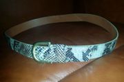 Animal skin imitation belt size UK16 EUR44 Postage included