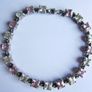 Vintage 925 Sterling Silver Pink Crystal Tennis Style Bracelet length 7,7" - 17,8g Image 7