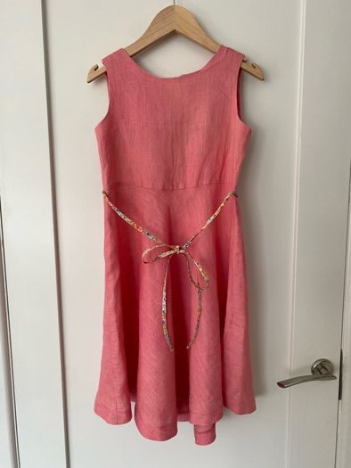Pink Linen Dress from Marie Puce