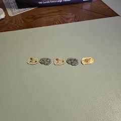 Set of 5 resin fossils