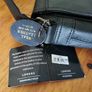 Casual handbag genuine leather black Stylish office bag for documents laptop Shoulder Image 4