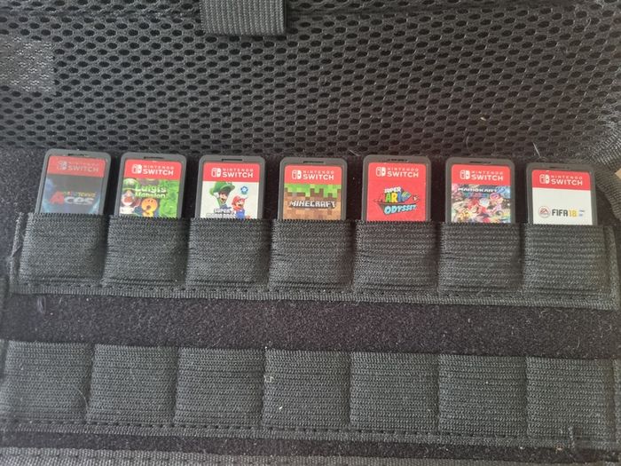 Nintendo Switch Standard Bundle + Case & 7 Games (Mario, Minecraft)