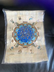 Egyptian picture made with Papyrus plant