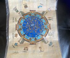 Egyptian picture made with Papyrus plant