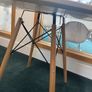Eames-style Eiffel round dining table Image 3