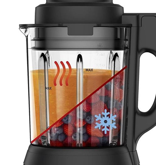 Blender & Soup Maker Perfectmix Cook, 2L, 10 Auto Programs, Smoothie Maker, Removable Blades, Cleaning Program & Brush, Glass Jug, Tamper, Hot & Cold Kitchen Blender, Cooking