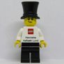 Lego Employee Henriette Aalbaek Business Card Minifigure Type 1 Very Rare Hard To Find Image 2