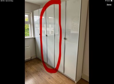 white cabinet