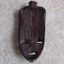 Handcarved Wooden Tribal Mask with Elephant Carving Image 2