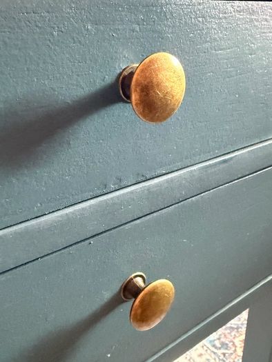 Vintage Style Painted Console Table / Writing Desk