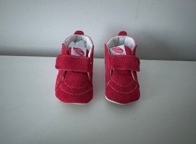 Pink baby Vans crib shoes size 1.5UK