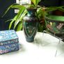 Vintage Chinese Cloisonne and Enamel Collection. Vase, Bowl and Trinket Box Image 2