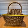 Large Vintage Woven Gathering Basket Image 9