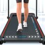 Folding Treadmill with 8% Incline, 3 In 1 Under Desk Walking Pad for Home and Office, 3 Adjustable Incline,1-12 KM/H, Portable Treadmill with LED Display, Remote Control Image 5