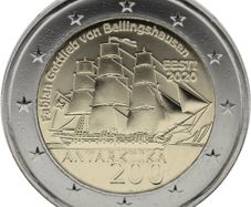 Estonia 2 Euro Commemorative Coin 2020 - 200th Anniversary of the First Antarctic Expedition.  Uncirculated.