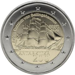 Estonia 2 Euro Commemorative Coin 2020 - 200th Anniversary of the First Antarctic Expedition.  Uncirculated.