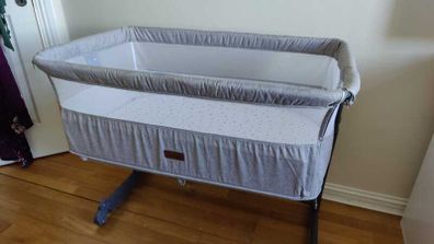 Nested Cozi Sleeper bedside crib